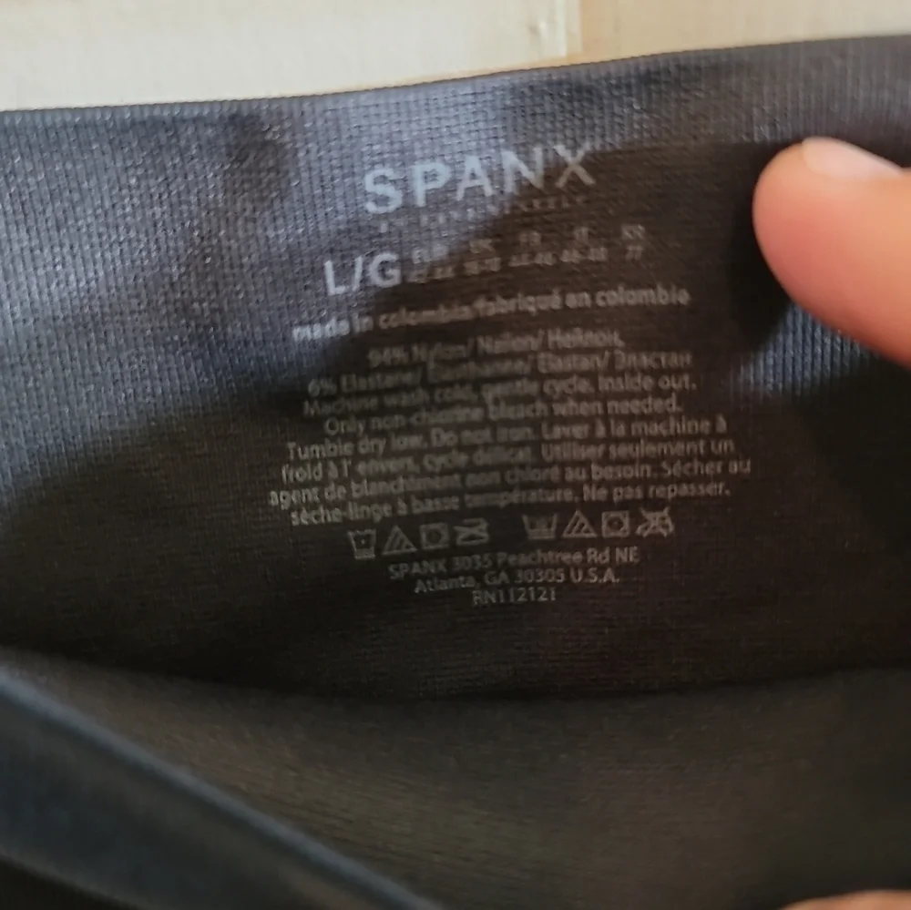 Spanx Camo Leggings Large Blue Gray Seamless Shaping Support - Picture 6 of 6